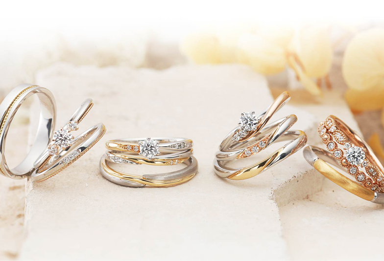 【和歌山】結婚指輪にゴールド・ピンクゴールドってあり？なし？いま流行の結婚指輪デザインをご紹介